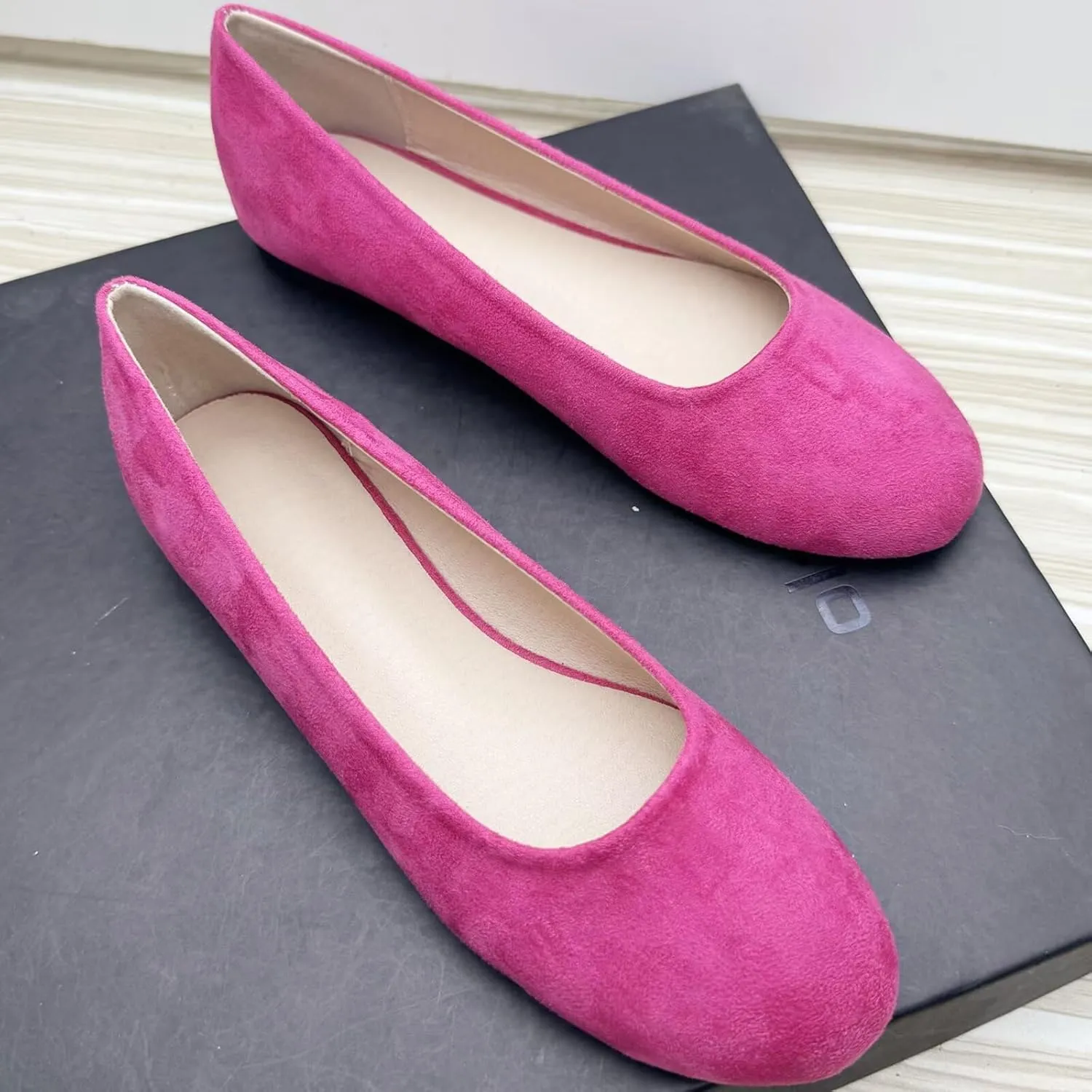 Stunner Women Casual Flats Classic Cute Slip On Ballet Shoes Comfortable Pointed Toe Flats