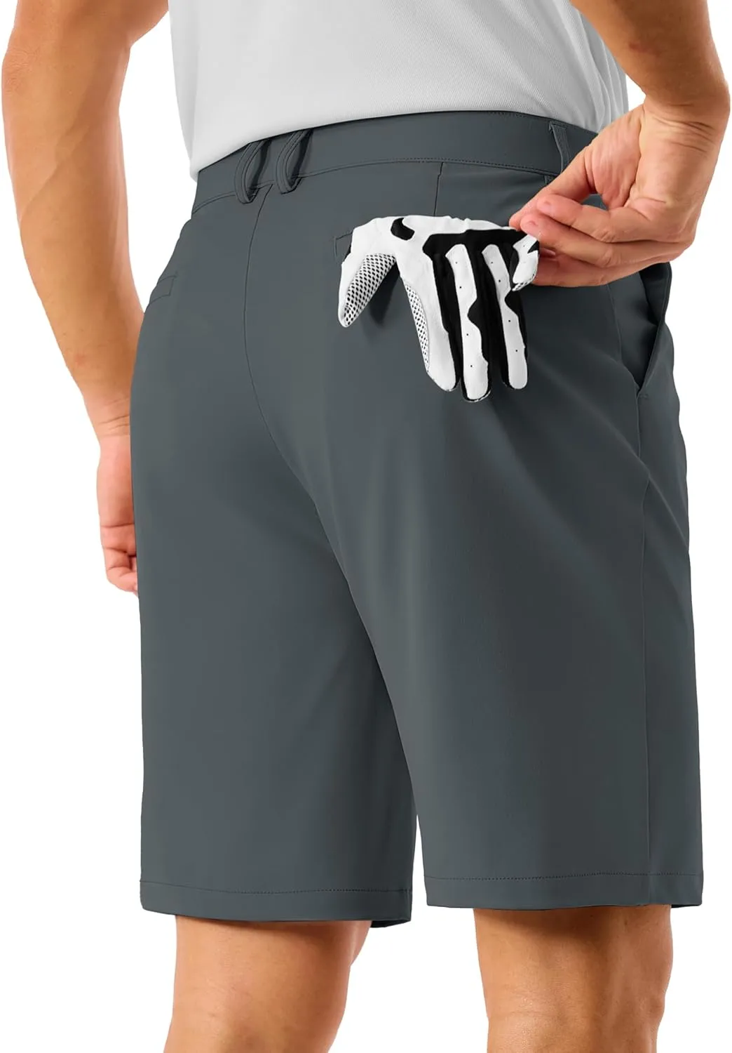 TACVASEN Men's Golf Shorts 9 Inch Inseam Stretch Lightweight Dress Work Casual Short with 4 Pockets Quick Dry Flat Front