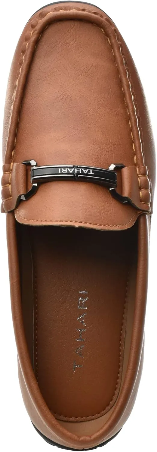 TAHARI Dapper Boys Dress Loafer Shoe - Stylish, Comfortable, Easy Slip-on Style, Flexible Outsole, Versatile for Formal & Casual Occasions, Durable