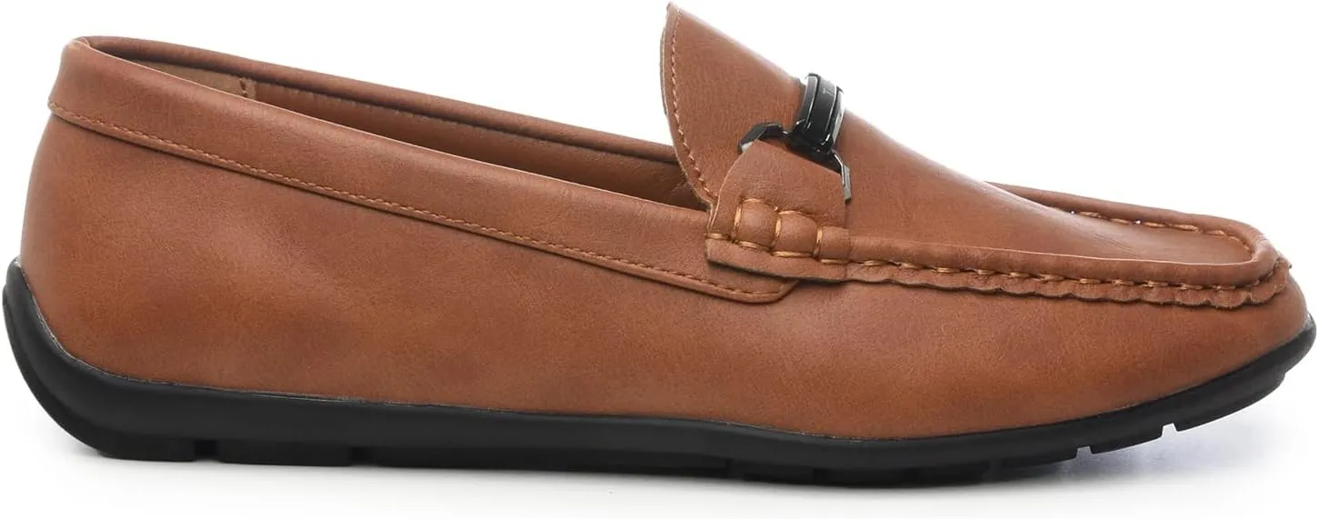 TAHARI Dapper Boys Dress Loafer Shoe - Stylish, Comfortable, Easy Slip-on Style, Flexible Outsole, Versatile for Formal & Casual Occasions, Durable