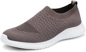 TIOSEBON Men's Slip On Walking Shoes Knit Mesh Tennis Sneaker