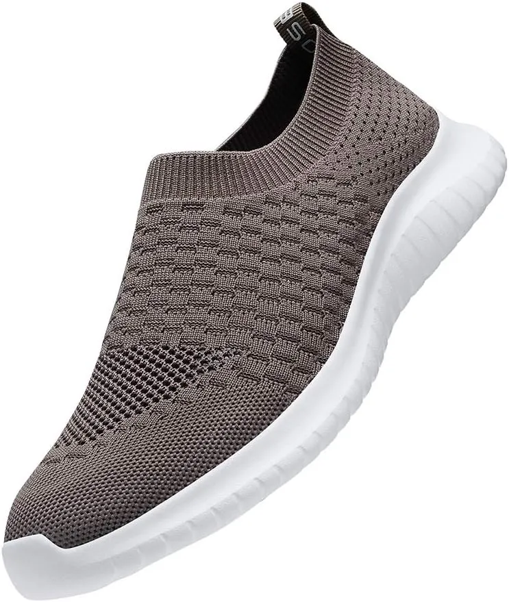 TIOSEBON Men's Slip On Walking Shoes Knit Mesh Tennis Sneaker