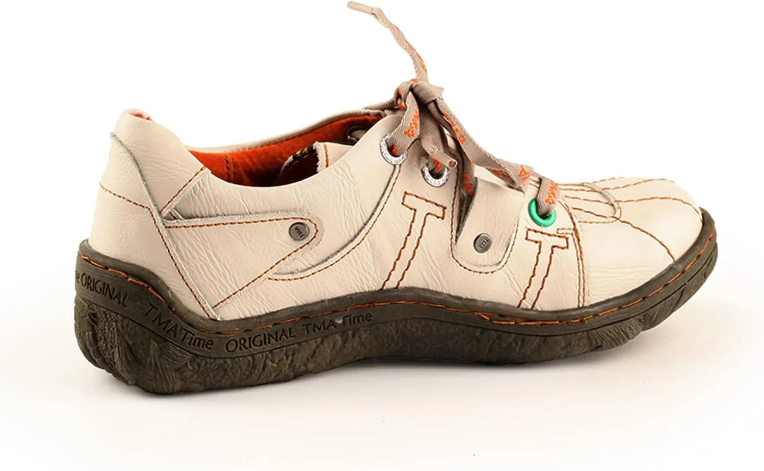 TMA EYES Women's Sneaker Genuine Leather Flat Shoes for Outdoor Sports Casual Shoes