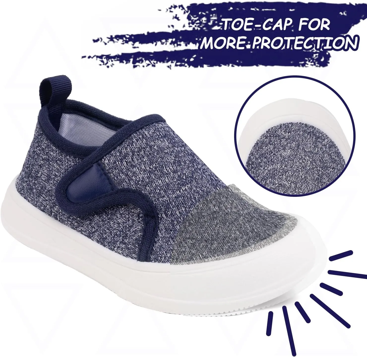 Toandon Baby Toddler Lightweight Flexible Straps Sneakers for 1-7 Yrs