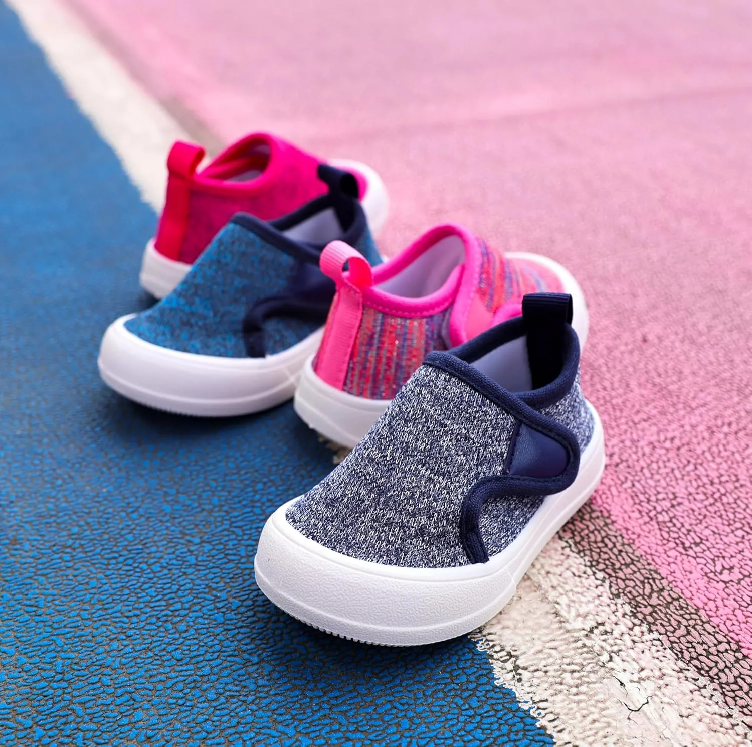 Toandon Baby Toddler Lightweight Flexible Straps Sneakers for 1-7 Yrs