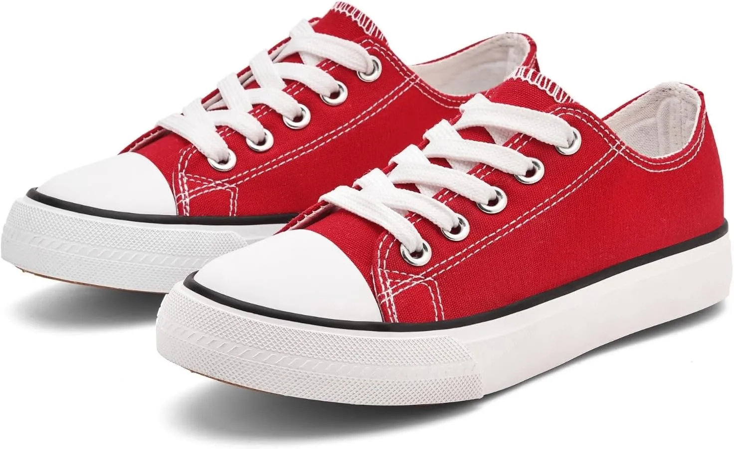 Toddler Canvas Sneakers, Non-Slip & Durable Sports Shoes for Boys & Girls, Cushioned, Breathable Kids Sneakers