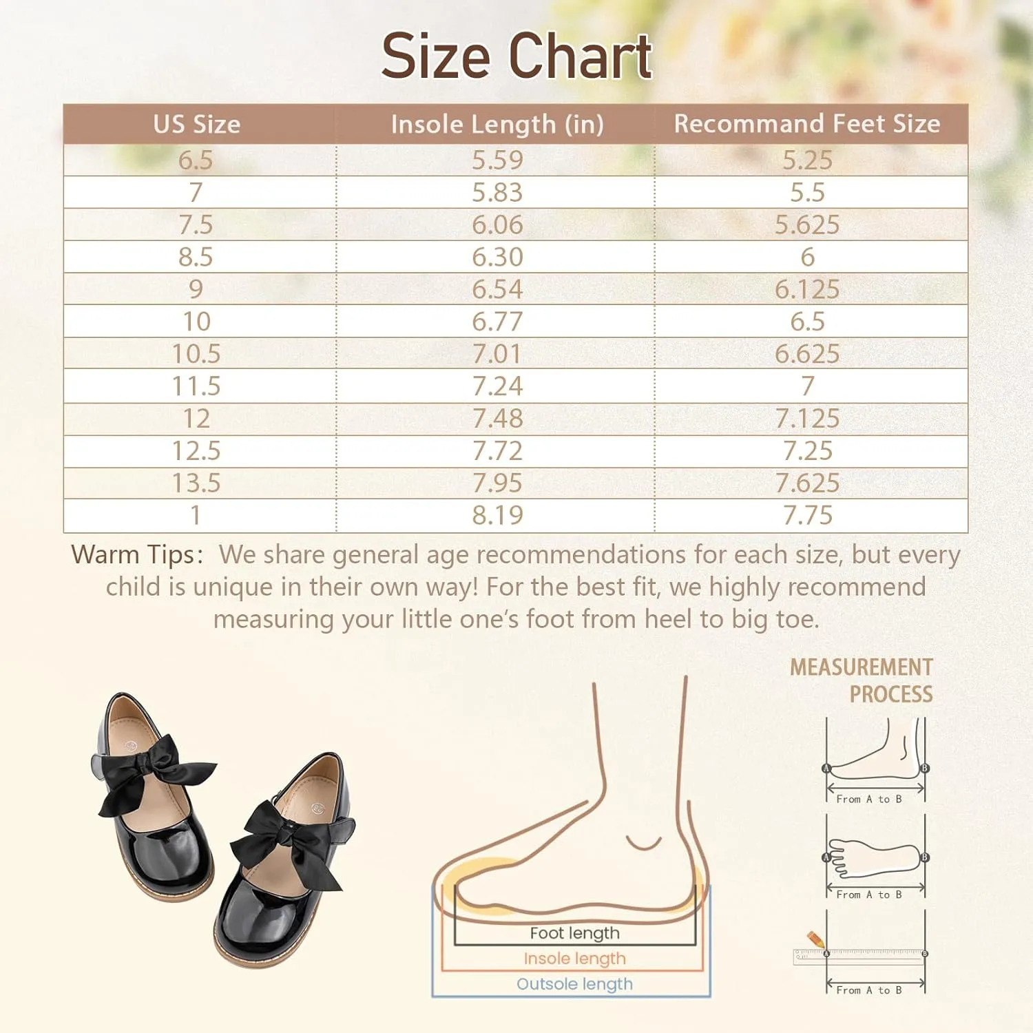 Toddler Girl Dress Shoes Bow Knot Mary Jane Flat Shoes Little Girl Wedding Party School Church Shoes