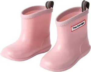Toddler Kids Rain Boots for Boys Girls Easy-on Lightweight Waterproof Rainboots Baby