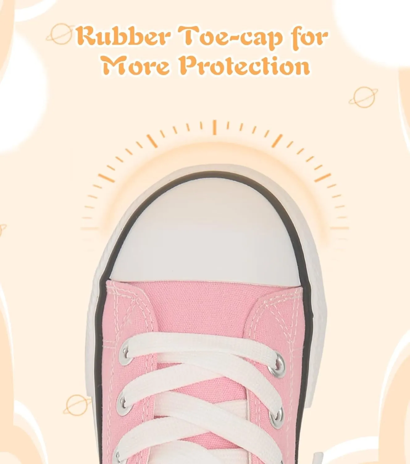 Toddler Little Kid Cushioned Canvas Shoes Slip On Sneakers Soft and Durable