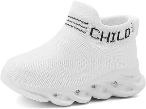 Toddler Little Kids Sneaker Light Up Shoes Breathable Athletic Casual Walking Tennis Boys Girls Shoe