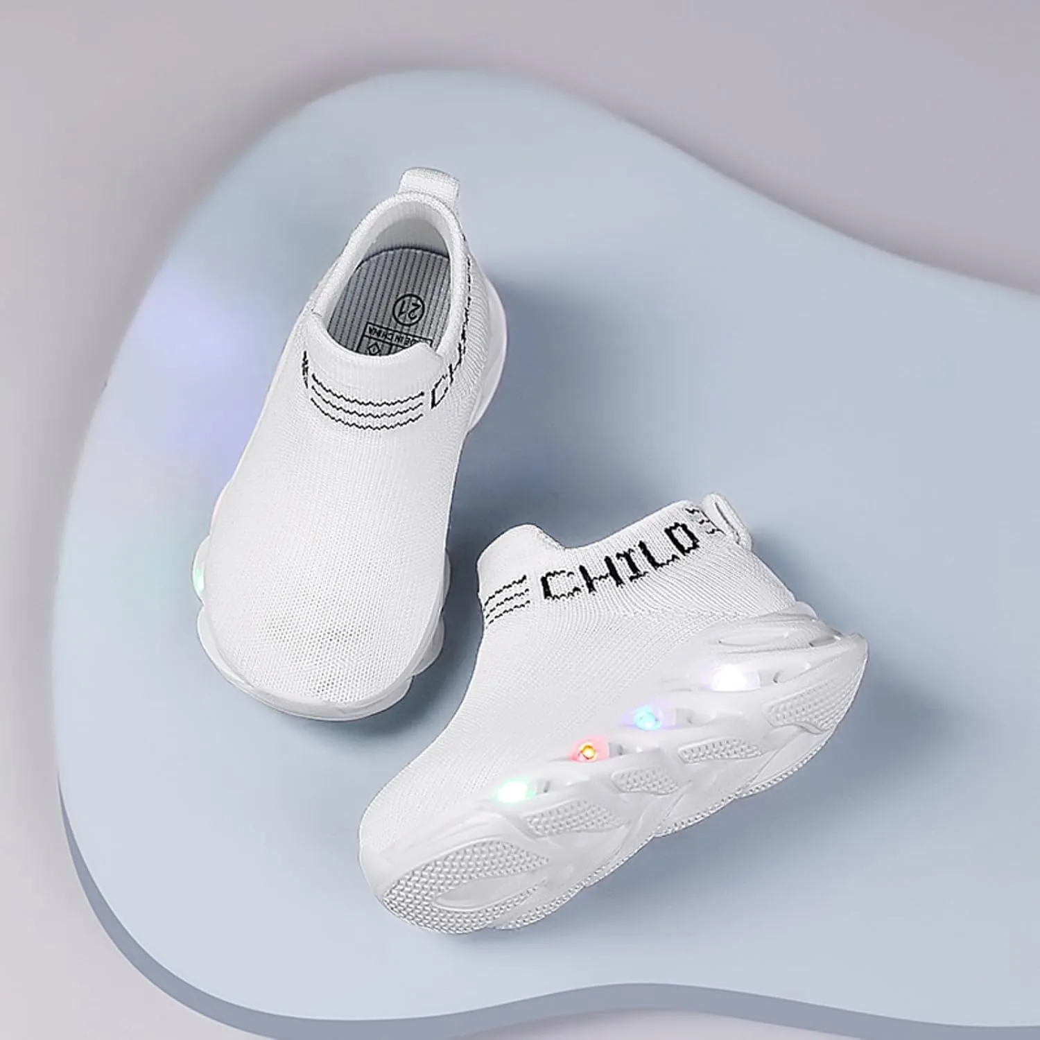 Toddler Little Kids Sneaker Light Up Shoes Breathable Athletic Casual Walking Tennis Boys Girls Shoe