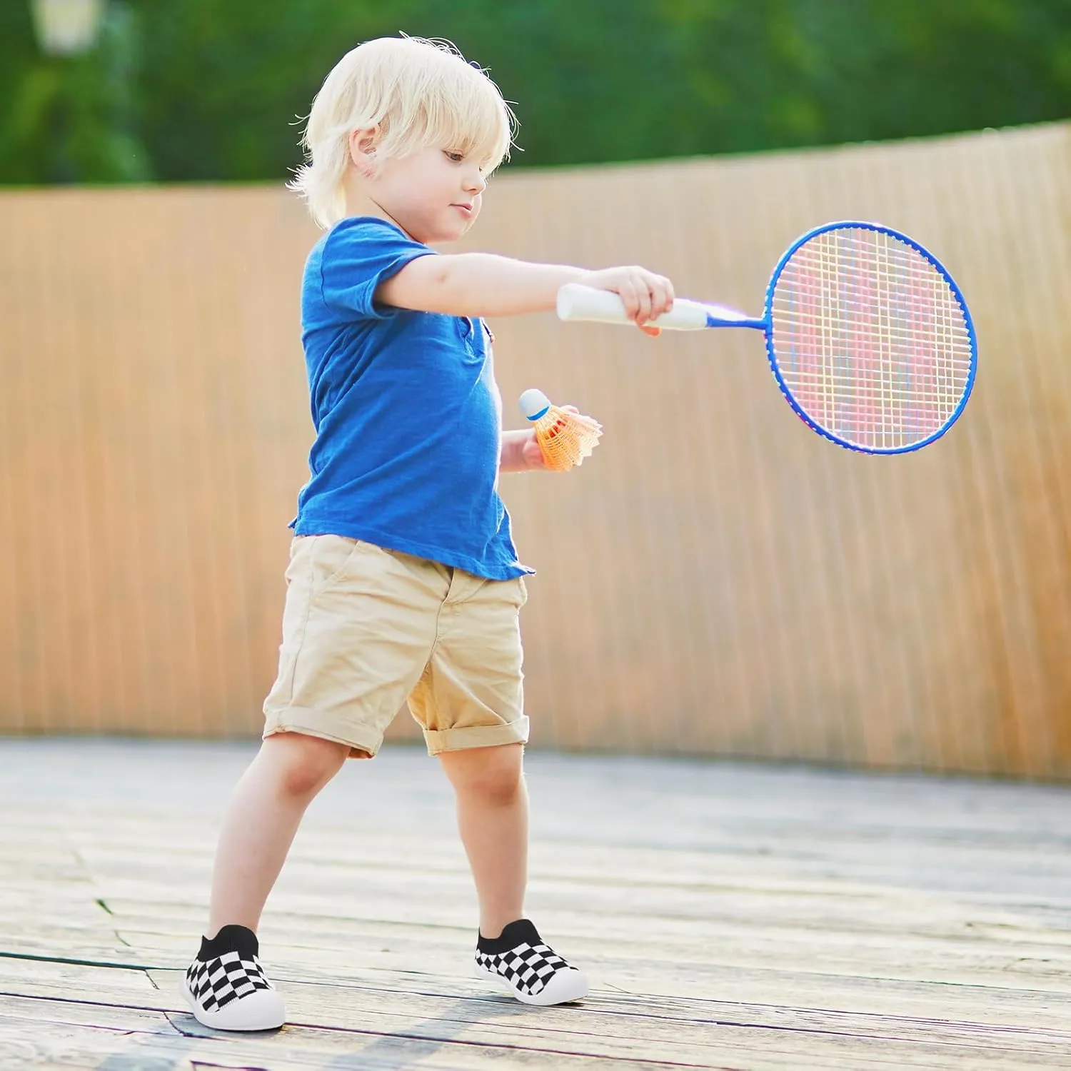 Toddler Shoes Boys Girls | with Arch Support | Slip-on| Barefoot | Breathable & Non-Slip Tennis Shoes
