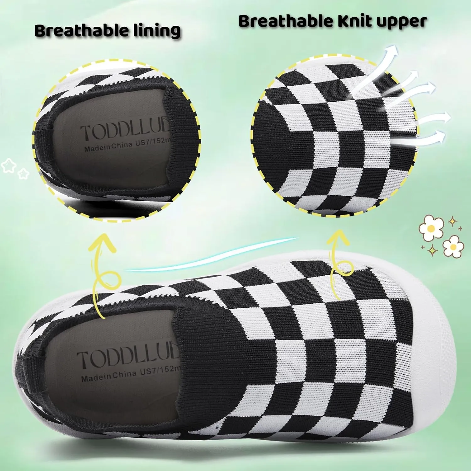 Toddler Shoes Boys Girls | with Arch Support | Slip-on| Barefoot | Breathable & Non-Slip Tennis Shoes