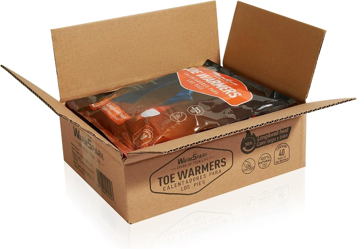Toe Warmers Bulk - 360 Pairs - Up to 10 Hours of Heat, Easily Apply with Adhesive - Ultra Thin, Easy, All Natural - Air Activated, Odorless Hot Toe Warmers (9 Boxes)
