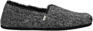 TOMS Womens Alpargata Cozy Belmont Slip On Flats Casual - Black