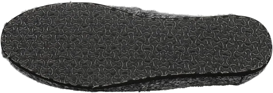 TOMS Womens Alpargata Cozy Belmont Slip On Flats Casual - Black