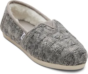 TOMS Women's, Alpargata Faux Fur Lined Slip-On Cement 9.5 M