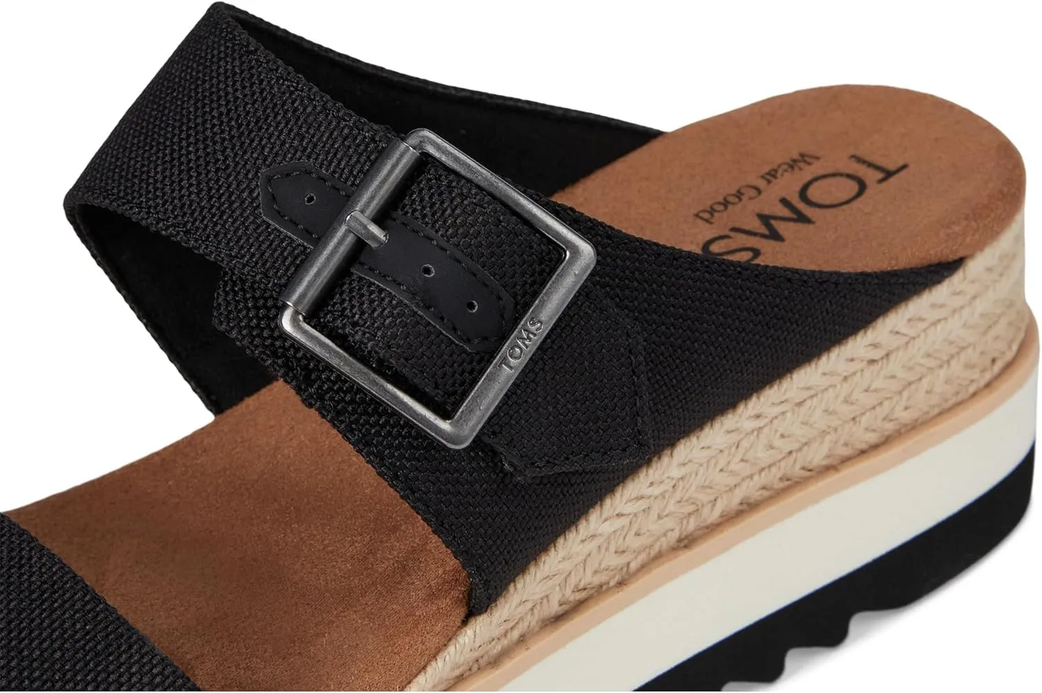 TOMS Womens Diana Buckle Platform Casual Sandals Casual Mid Heel 2-3" - Beige