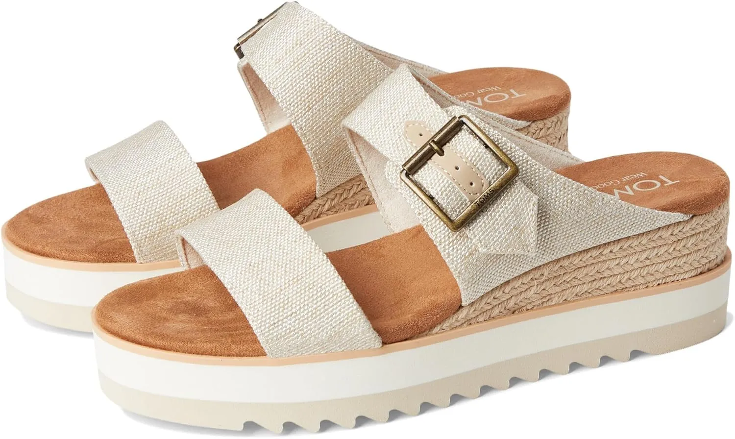 TOMS Women's Diana Mule Bukle Wedge Sandal