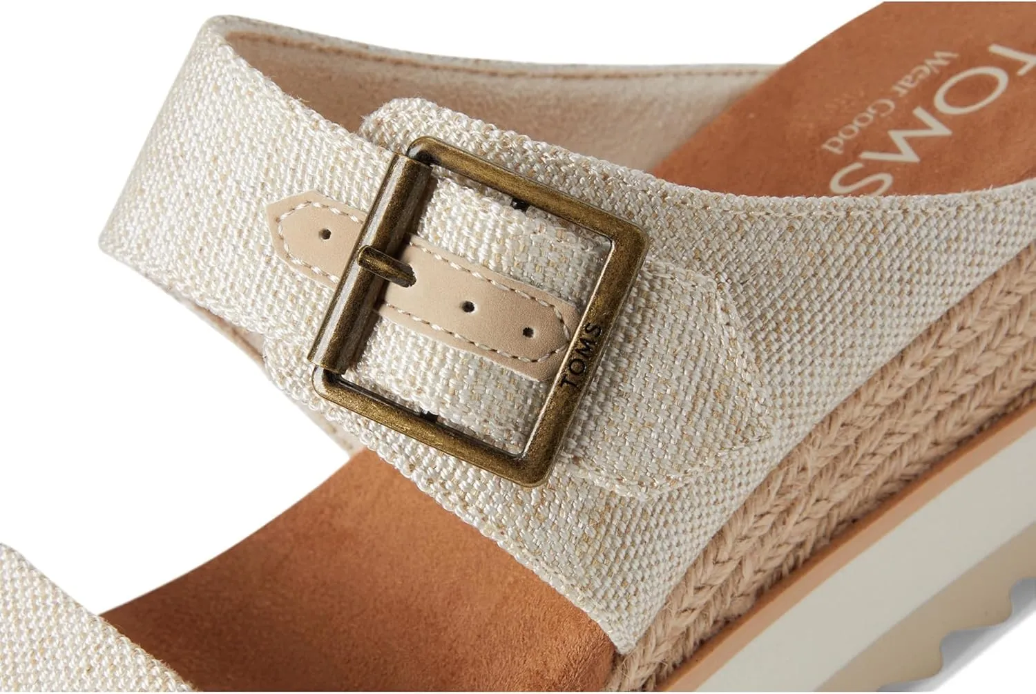 TOMS Women's Diana Mule Bukle Wedge Sandal