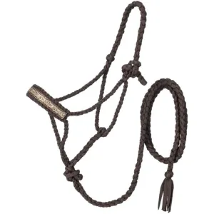 Tough 1 Tooled Leather Overlay Mule Tape Halter