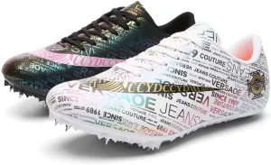 Track Shoes Spikes Mens Womens Mesh Breathable Athletics Sprint Racing Running Nail Sneaker Track and Field Shoes Boys Girls