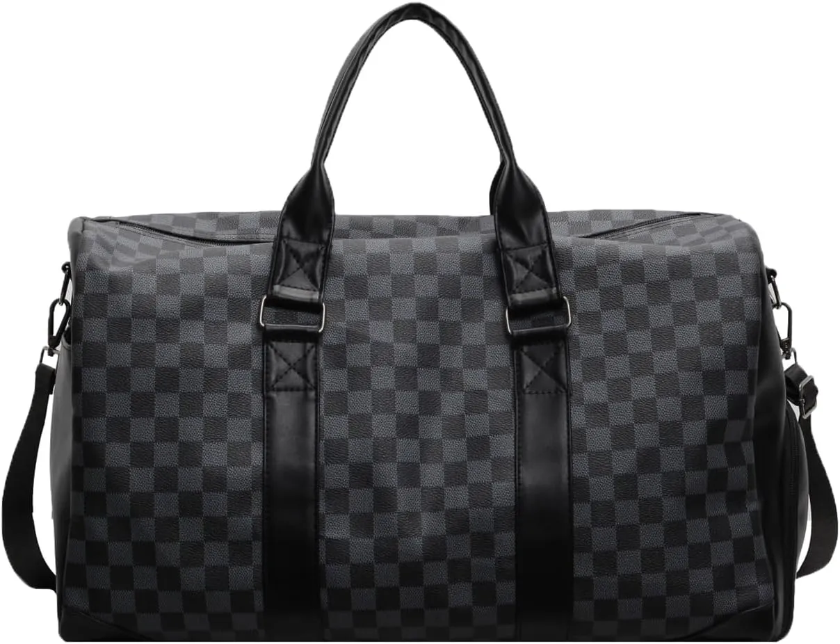 Travel Duffel Bag, Gym, Handheld, Messenger Bag, Foldable, Weekender Bag with Shoe Compartment, Waterproof Tote Bag, 35L.
