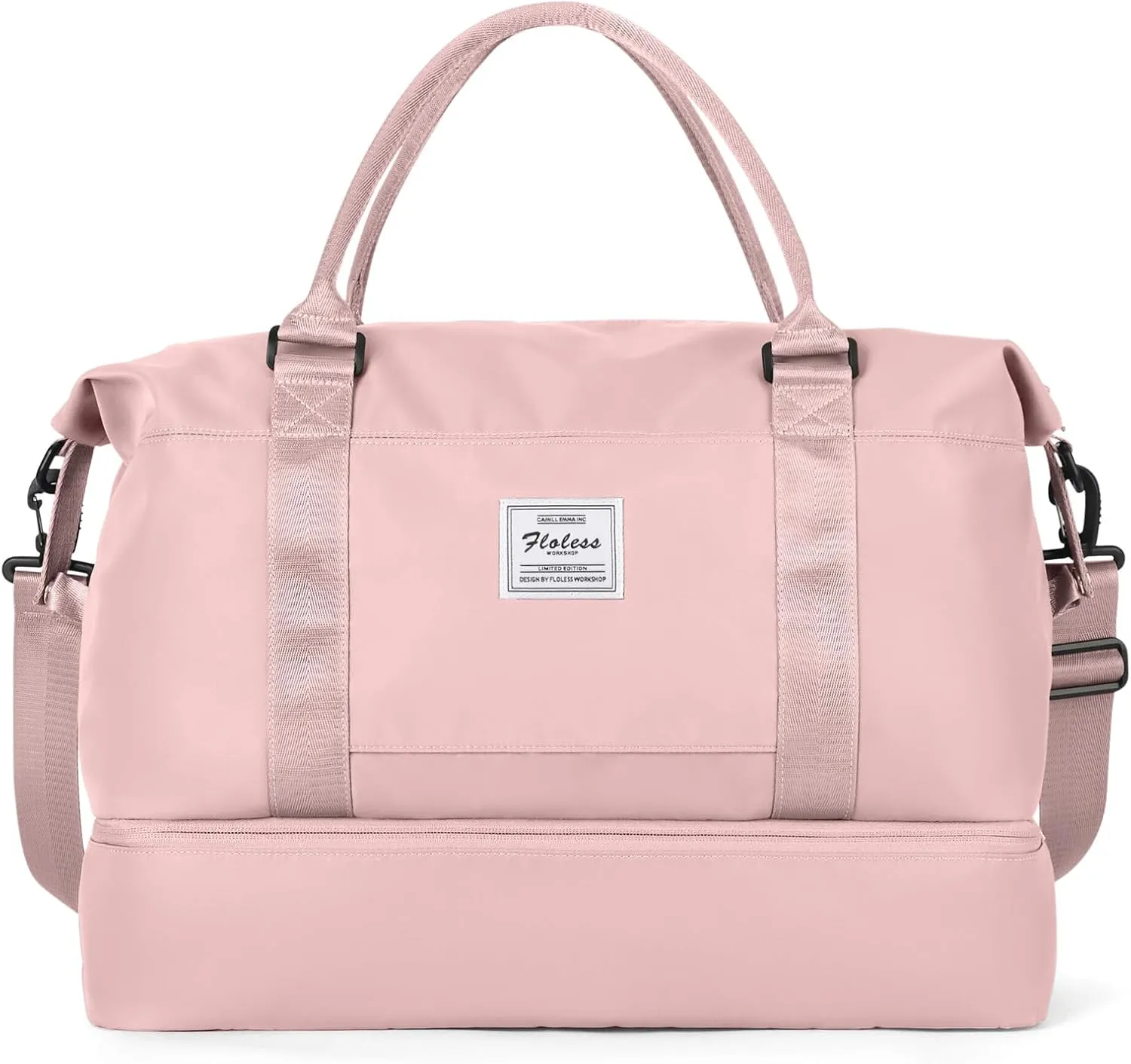 Travel Duffel Bag with Shoes Compartment, Overnight Weekender Bags for Women,Carry on Personal Item Bag，Extra Large