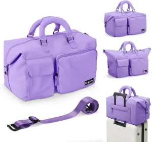 Travel Duffle Bag Carry On Weekender Bags for women, Duffel bag Small Gym Bag for Women men with Shoe Compartment
