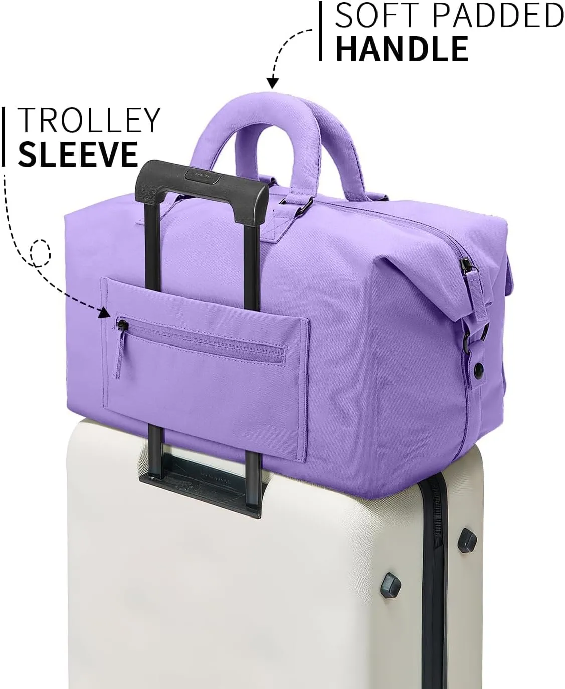 Travel Duffle Bag Carry On Weekender Bags for women, Duffel bag Small Gym Bag for Women men with Shoe Compartment