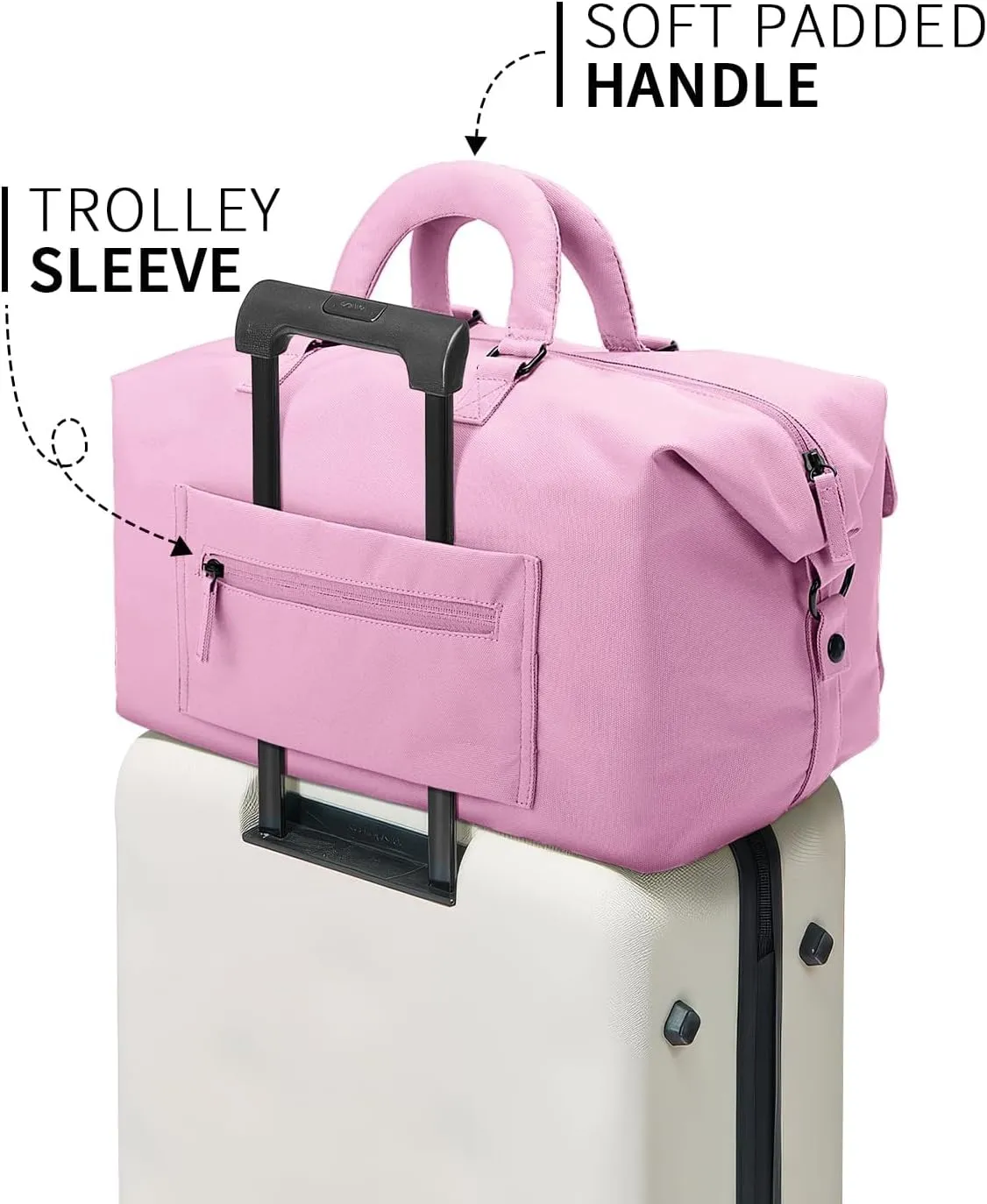 Travel Duffle Bag Carry On Weekender Bags for women, Duffel bag Small Gym Bag for Women men with Shoe Compartment