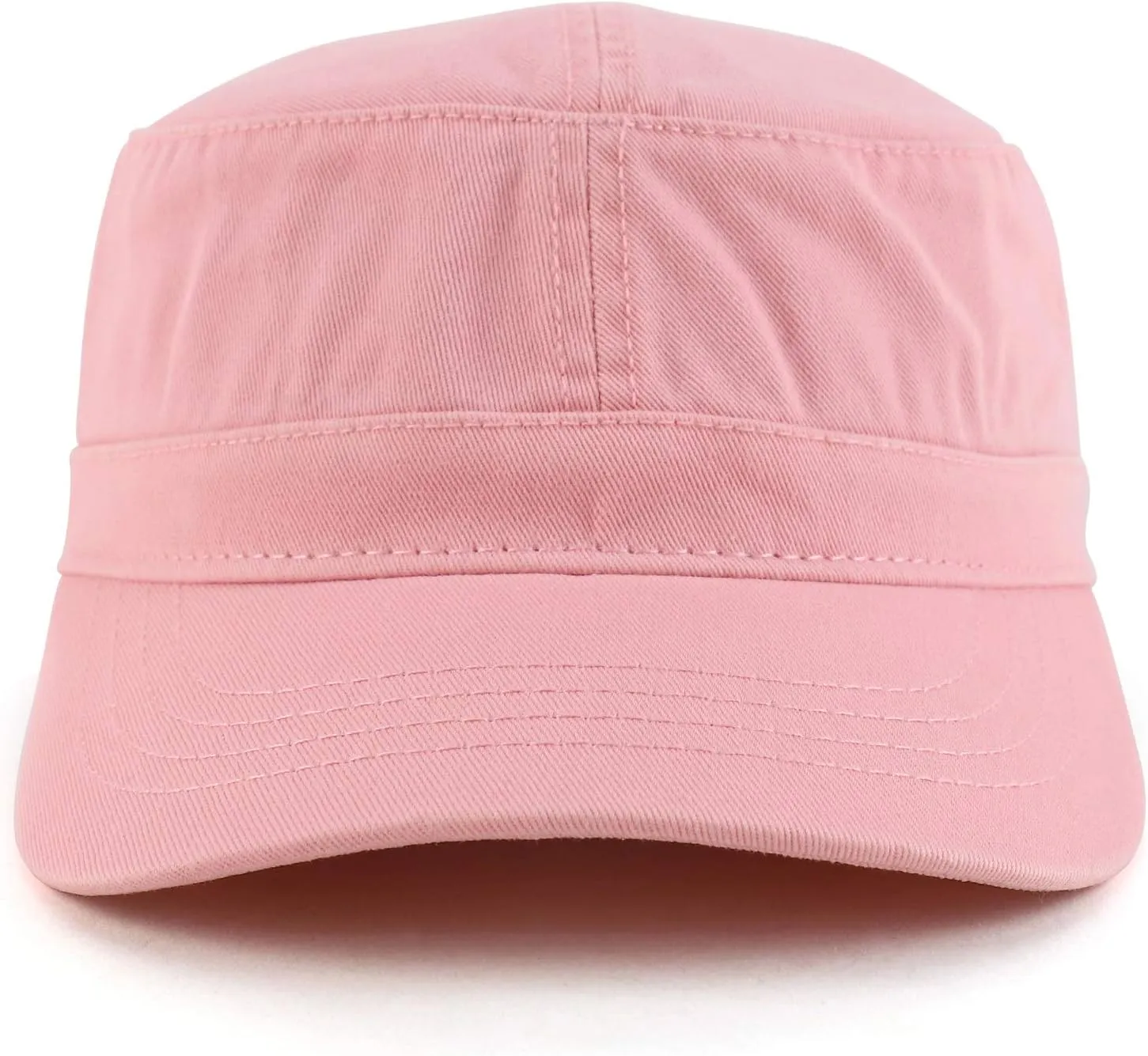Trendy Apparel Shop Cotton Army Cap Military Flat Top Adjustable Baseball Cap