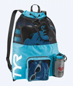 TYR swim net - Big Mesh Mummy 40L - Light blue
