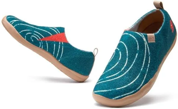 UIN Men's Art Travel Shoes Slip On Casual Wool Cozy Loafers Lightweight Comfort Fashion Sneaker Toledo Ⅰ