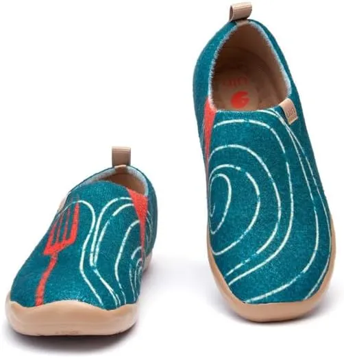 UIN Men's Art Travel Shoes Slip On Casual Wool Cozy Loafers Lightweight Comfort Fashion Sneaker Toledo Ⅰ