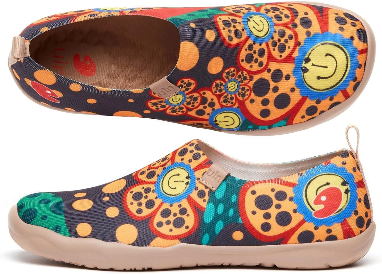 UIN Women's Art Travel Shoes Slip On Casual Cozy Loafers Lightweight Comfort Fashion Sneaker Toledo Ⅰ