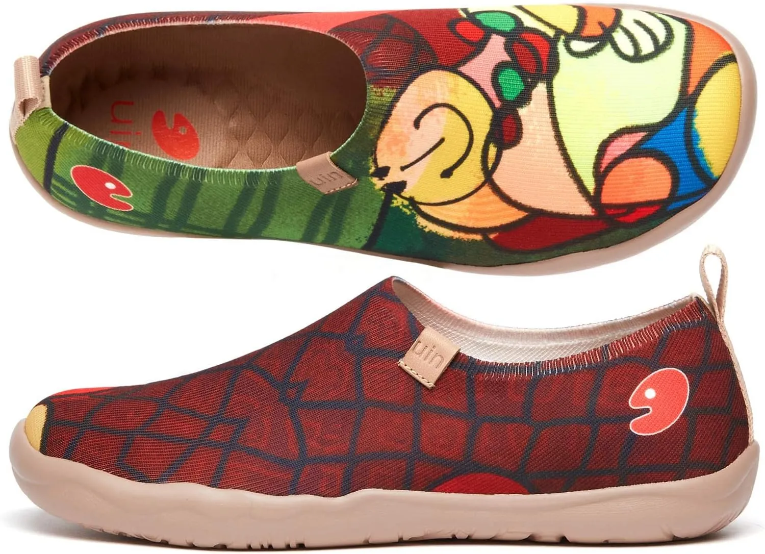UIN Women's Art Travel Shoes Slip On Casual Cozy Loafers Lightweight Comfort Fashion Sneaker Toledo Ⅰ
