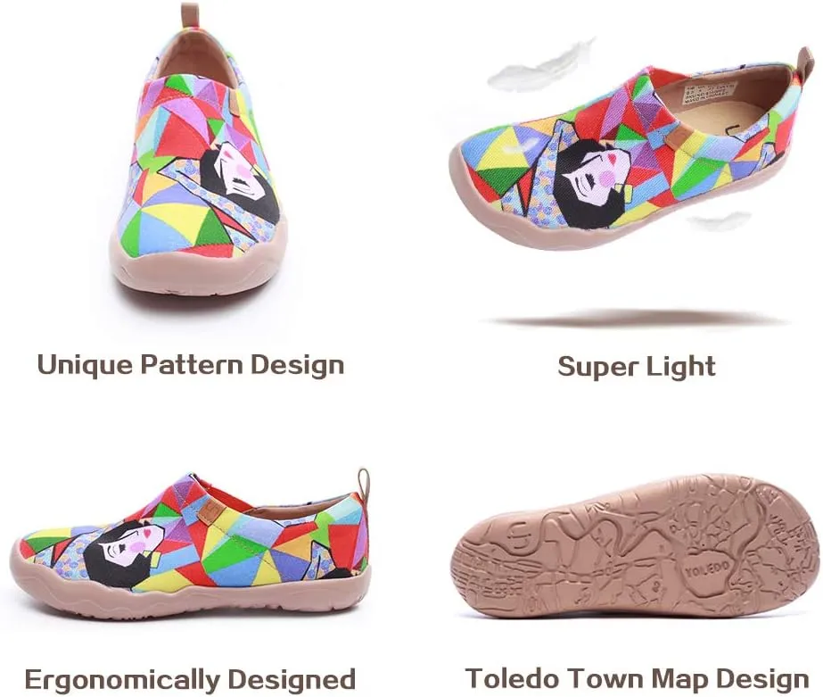 UIN Women's Art Travel Shoes Slip On Casual Cozy Loafers Lightweight Comfort Fashion Sneaker Toledo Ⅰ