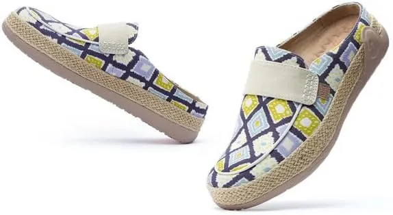 UIN Women's Lightweight Slip-on Casual Breathable Round Toe Barefoot Mules for Women