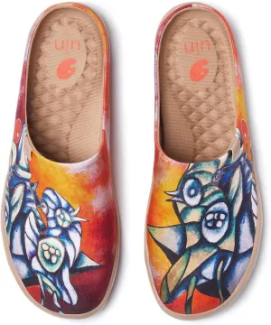 UIN Zoltan Women's Art Travel Shoes Comfort Slip On Loafers Lightweight Fashion Sneaker