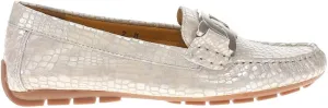 VANELi Womens Aiker Metallic Print Slip On Moccasins Flats Casual - Silver