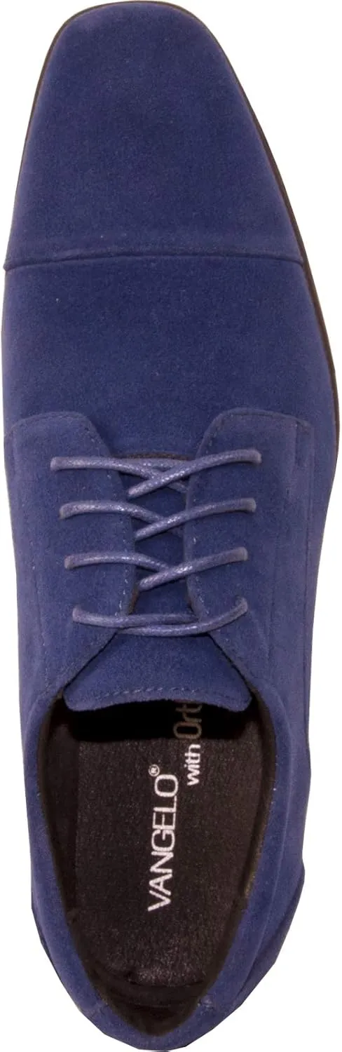VANGELO Men Dress Shoe Vallo-4 and King-4 Oxford Formal Tuxedo for Prom Wedding Cap Toe Ortholite Insole Medium and Wide Width