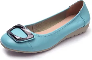 VenusCelia Women's Buckle Dance Flats Shoe