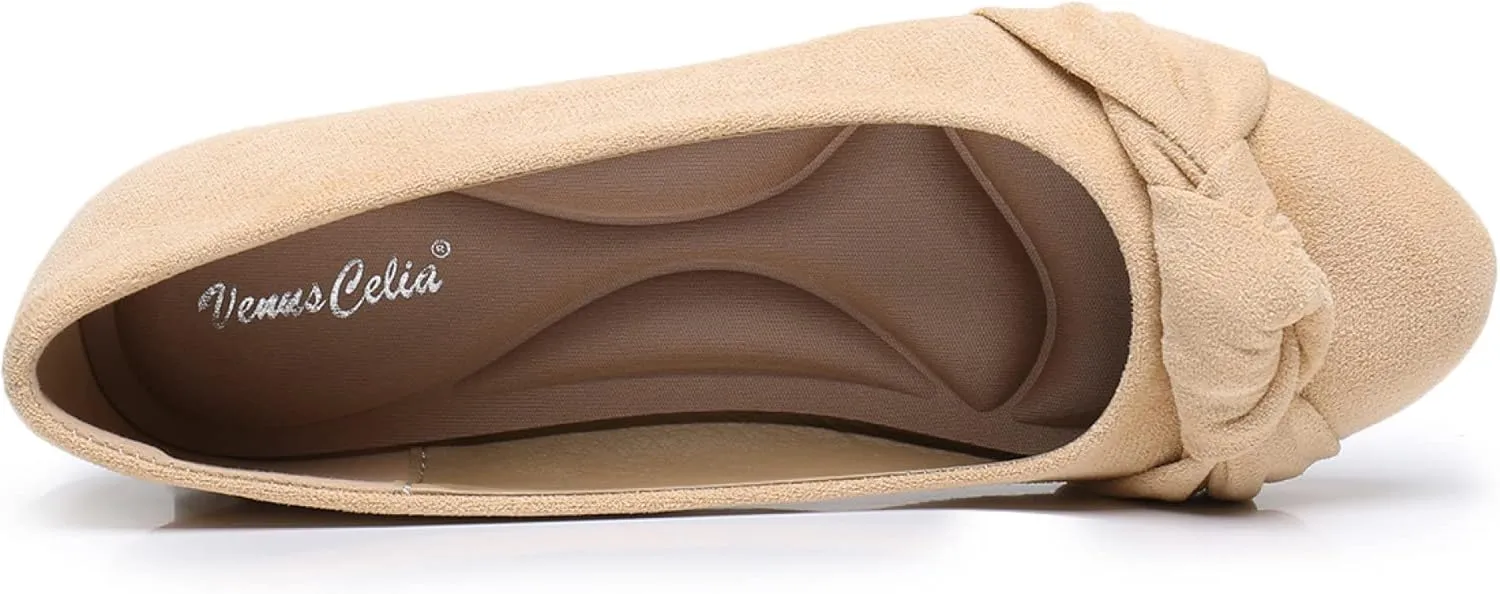 VenusCelia Women's Dazzling Flat Shoe