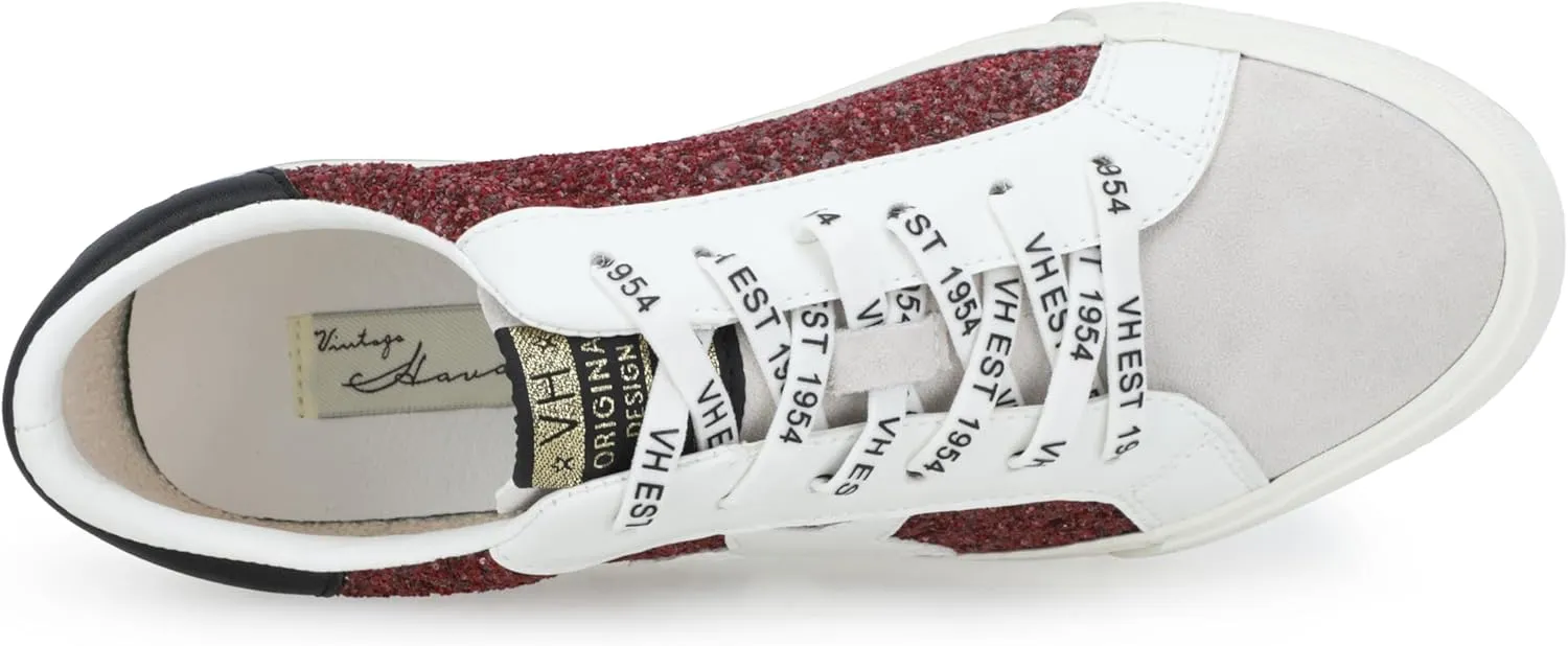 Vintage Havana Grande Women’s Fashion Sneakers | Star Tennis Shoes Womens | Low Top Slip On | Walking Comfortable Casual