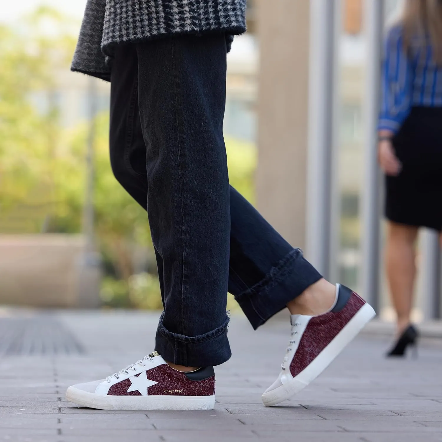 Vintage Havana Grande Women’s Fashion Sneakers | Star Tennis Shoes Womens | Low Top Slip On | Walking Comfortable Casual