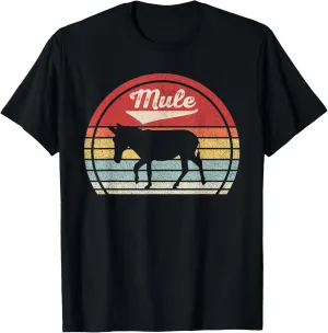 Vintage Retro Animal Lover Mule T-Shirt