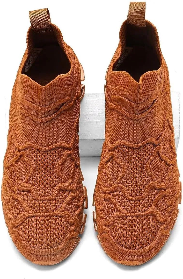 Vooncosir Men's Fashion Sneakers Breathable Mesh Running Shoes Blade Non Slip Soft Sole Casual Athletic Walking Shoes