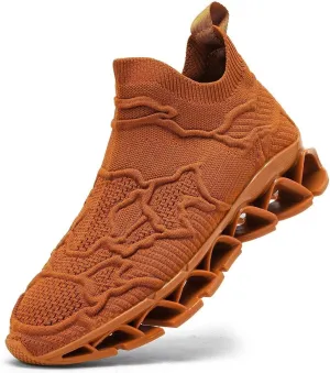 Vooncosir Men's Fashion Sneakers Breathable Mesh Running Shoes Blade Non Slip Soft Sole Casual Athletic Walking Shoes