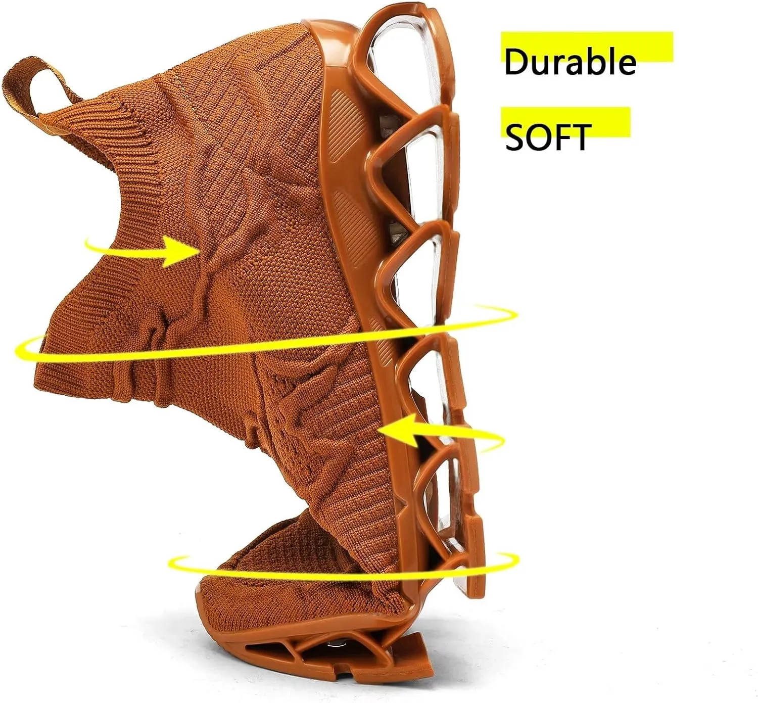 Vooncosir Men's Fashion Sneakers Breathable Mesh Running Shoes Blade Non Slip Soft Sole Casual Athletic Walking Shoes